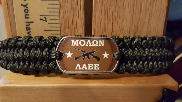 Molon Labe (come and take them) Bracelet